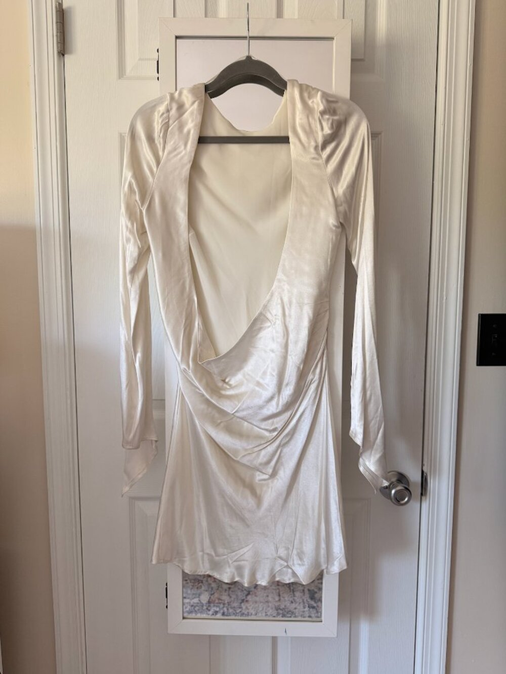 Satin Low Back Dress